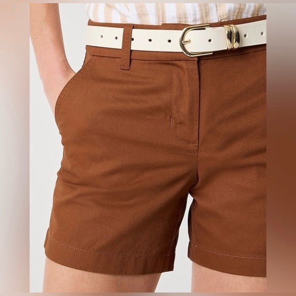 J. Crew Pants - J. Crew Women’s Classic Chino 5” Inseam 100% Cotton Antique Oak Brown Size 4 NWT